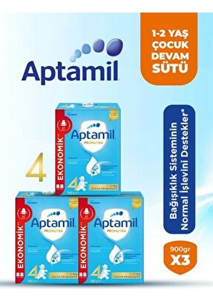 Pronutra 4 Çocuk Devam Sütü 900GR x 3'lü Set