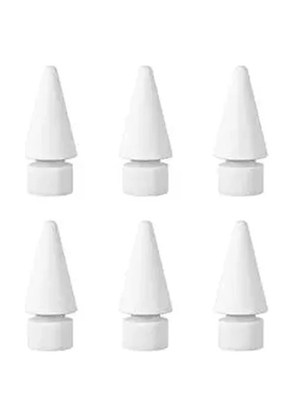 Pencil 1. Nesil ve 2. Nesil (6'lı Paket) Için Stylus Kalem Uçları Değişimi, Ipad Kalemle Uyum