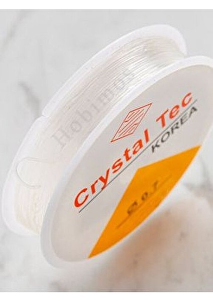 Şeffaf Lastikli 0,7 mm Silikon Misina- Elişi Takı Aksesuar Esnek Lastik Misine Tesbih Ipi