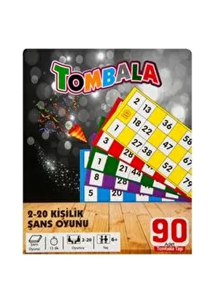 im Eser Tombala Eğlenceli Aile Oyunu 2-20 Kişilik 90 Kartlı Şans Oyunuyla 6 Yaş ve Üzeri