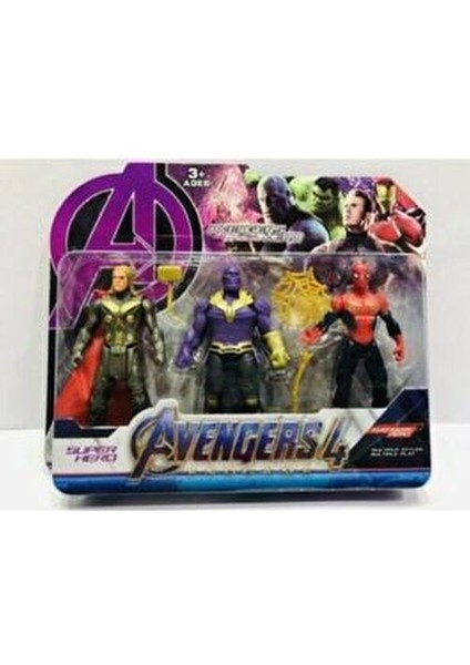 Thanos Hulk Spiderman Thor Ironman Captan Amerika Figür Oyuncak 6 Adet 11.5 cm fiyatları