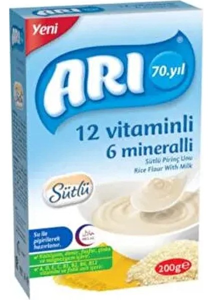 200 gr Sütlü Pirinç Unu 12'li Paket