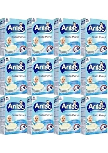 Pirinç Unu Kaşık Maması 200GR Sütlü Pirinçli (12 Li Set)