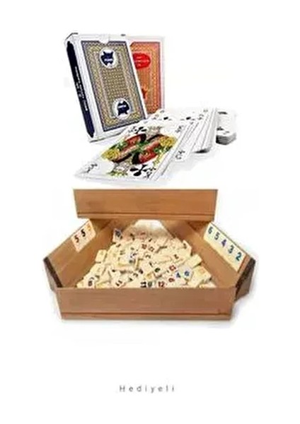 Büyük Boy Cilalı Tahta Ağaç Ahşap Okey Takımı 4 Kişilik Modern Tema 43 cm Ahşap Malzeme fırsatları