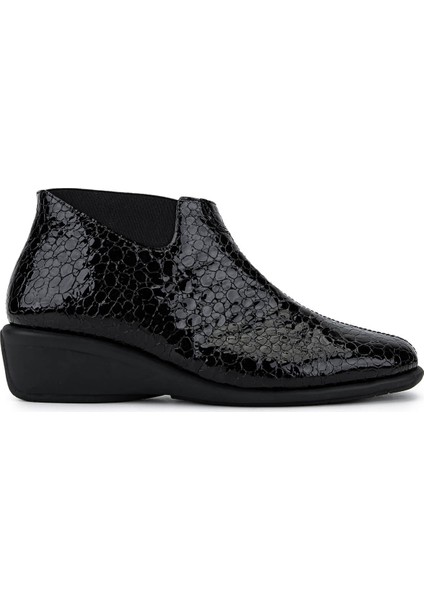 Kadın Hakiki Deri Siyah Casual Bot 611 E4441-92 Bn Bot SK25-26 Black