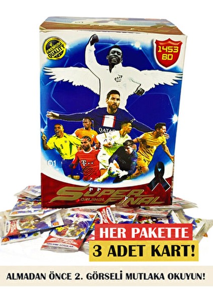 Süper Final Futbol Kartları Mekanik Adamlar 150 Paket 3lü (450 Kart)