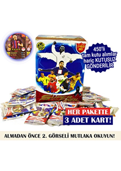Süper Final Futbol Kartları Mekanik Adamlar 150 Paket 3lü (450 Kart)