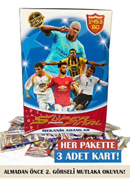 Süper Final Futbol Kartları Mekanik Adamlar 150 Paket 3lü (450 Kart)