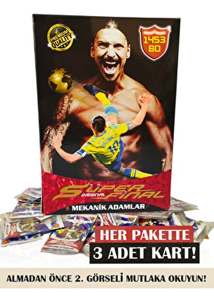 Süper Final Futbol Kartları Mekanik Adamlar 150 Paket 3lü (450 Kart)