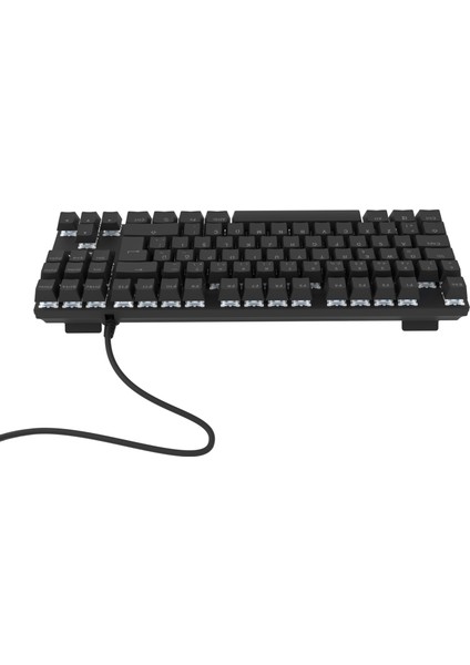 HK410 Mekanik Kırmızı Switch 19 Mod Rgb Kablolu Siyah Tkl Türkçe Gaming Klavye indirimleri