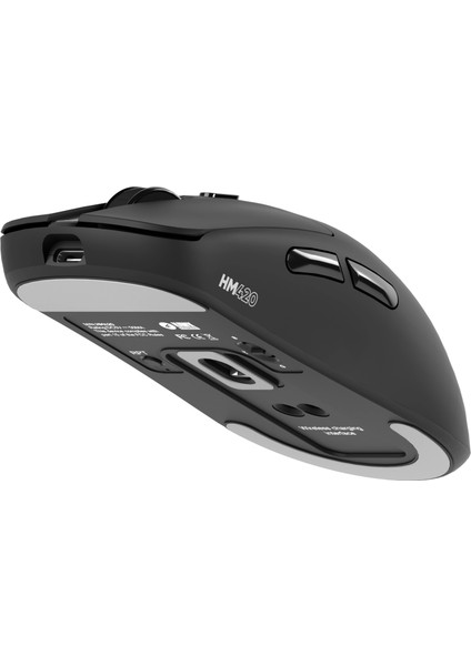 HM420 4K Hz 26000 Dpı Tri-Mode Kablosuz/bluetooth Şarj Standlı Siyah Gaming Mouse