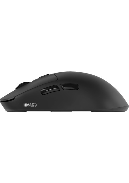 HM420 4K Hz 26000 Dpı Tri-Mode Kablosuz/bluetooth Şarj Standlı Siyah Gaming Mouse
