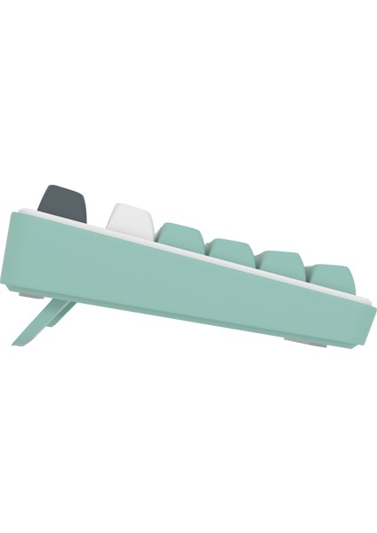 HK255 Membrane LCD Rgb Kablosuz/bluetooth Gri Yeşil %75 Türkçe Gaming Klavye modelleri