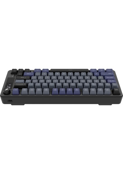 HK255 Membrane LCD Rgb Kablosuz/bluetooth Siyah Gri %75 Türkçe Gaming Klavye indirimleri