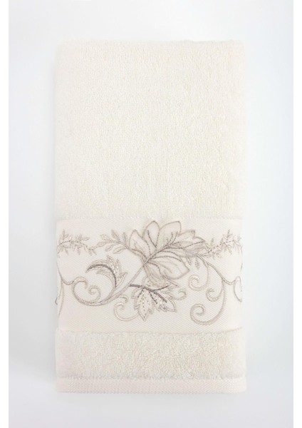 Rana 50*90 Tekli Penye Yüz Havlusu - Ekru