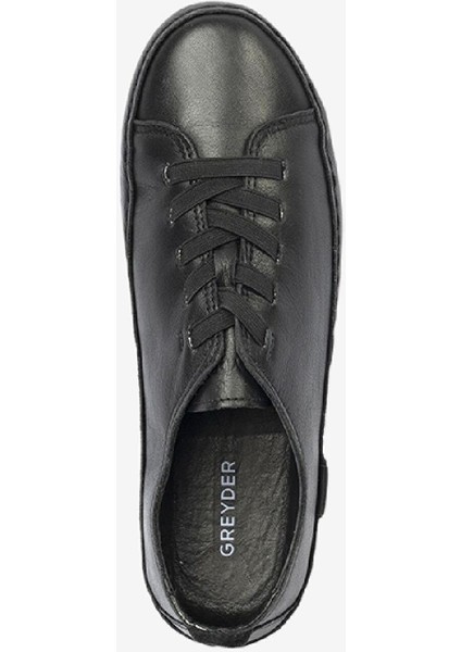 Kadın Siyah Hakiki Deri Casual Ayakkabı 4Y2UA57708 fırsatları