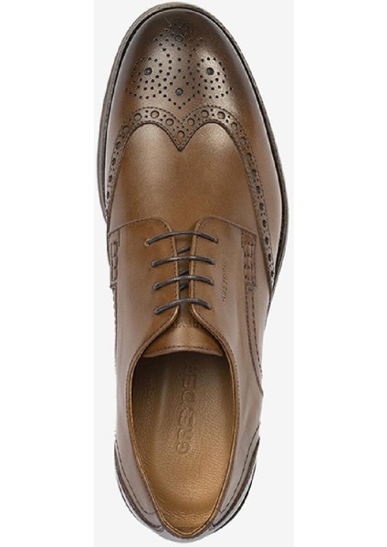 Erkek Kahverengi Hakiki Deri Klasik Ayakkabı 4Y1KA64503 fırsatları