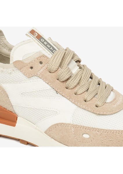 Kadın Krem Beyaz Hakiki Deri Spor Ayakkabı 4Y2SA33330 indirimleri