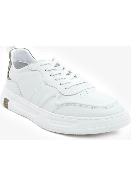 Erkek Beyaz Hakiki Sneaker Ayakkabı 5Y1CA64534 fiyatları