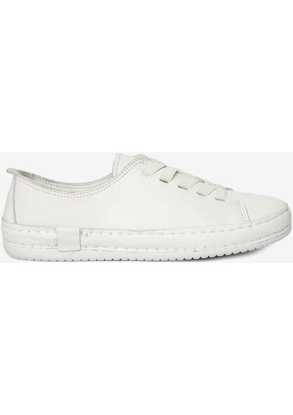 Kadın Beyaz Hakiki Deri Casual Ayakkabı 4Y2UA57708