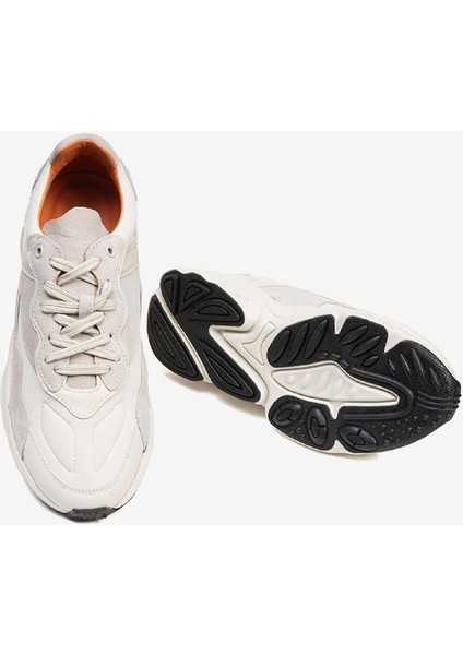 Erkek Açık Bej Hakiki Deri Spor Ayakkabı 3Y1SA17100