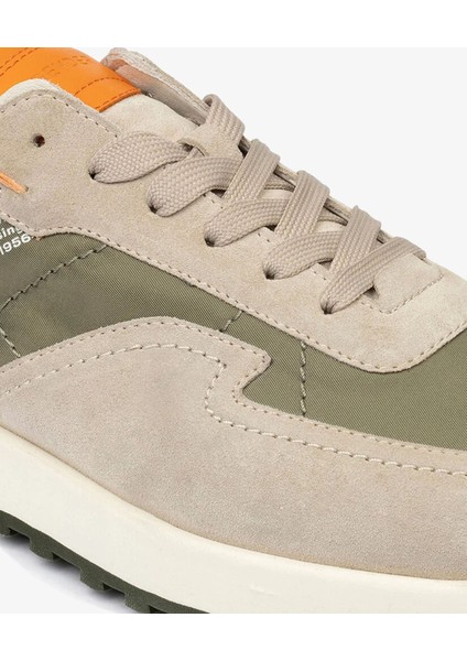 Erkek Vizon Haki Hakiki Deri Spor Ayakkabı 4Y1SA17400 indirimleri