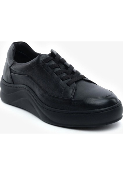 Kadın Siyah Hakiki Deri Sneaker Ayakkabı 5Y2FA59052 fiyatları