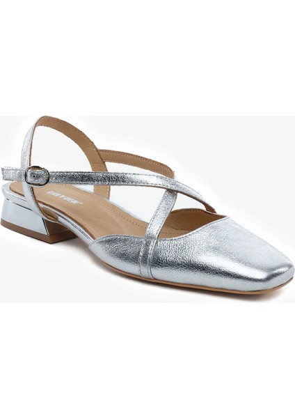 Kadın Gümüş Hakiki Deri Babet 5Y2TA59270 fiyatları