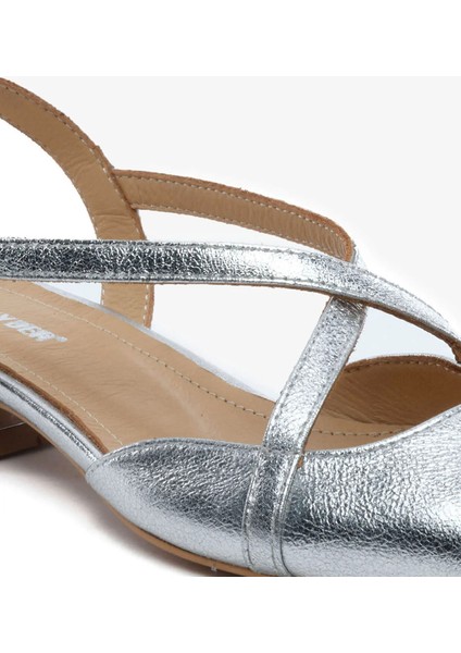 Kadın Gümüş Hakiki Deri Babet 5Y2TA59270 indirimleri