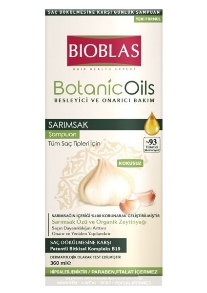 Botanicoils Besleyici ve Onarıcı Sarımsak Şampuan 360 ml 2 Adet+Le Petit Marseilials Vanilya Sütü 400ML Hediye fiyatları