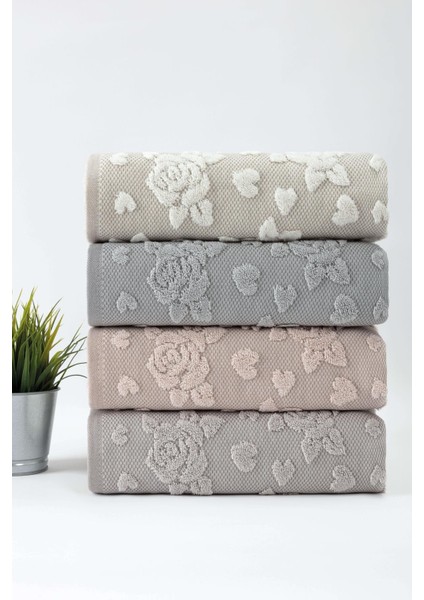 Venedik 50*90 Penye 4'lü Yüz Havlusu - Asorti