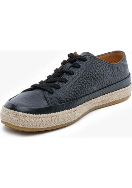 Erkek Siyah Hakiki Deri Sneaker Ayakkabı 5Y1SA18483 modelleri