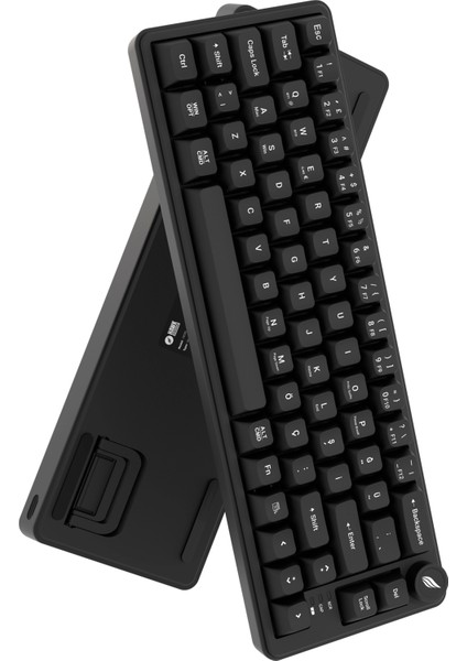 HK251 Membrane Rgb Kablosuz/bluetooth Siyah %65 Türkçe Gaming Klavye