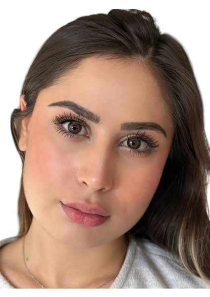 FRESHSHOW Luxury Ametist Dark Brown / Hareli Renkli Kahve Göz Kirpik Lens / Yıllık 1 Adet