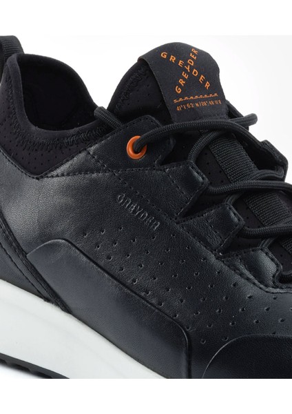 Erkek Siyah Hakiki Deri Spor Ayakkabı 5Y1UA17981 indirimleri