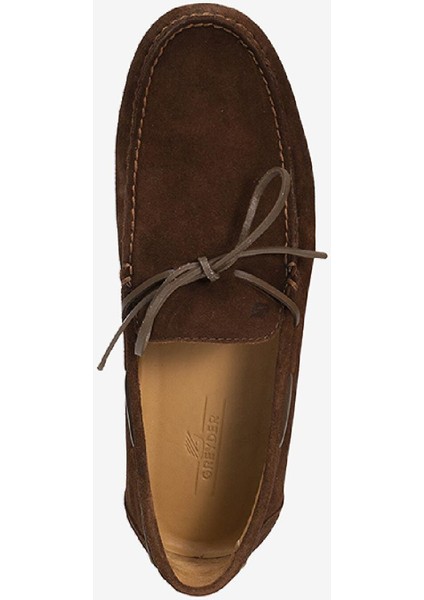 Erkek Kahverengi Hakiki Deri Loafer Ayakkabı 3Y1CA15980 modelleri