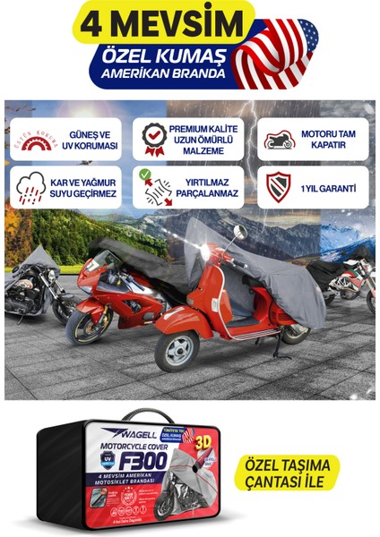 Kymco Grand Dink 150 Amerikan Fitilli Motosiklet Brandası Çadır Örtü - Miflonlu indirimleri