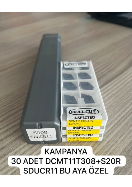 Kampanya DCMT11 30 Adet +S20SDUCR Kater 1 Adet