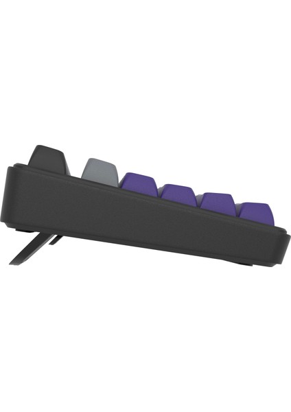 HK258 Membrane LCD Rgb Kablosuz/bluetooth Gri Mor Full Türkçe Gaming Klavye modelleri