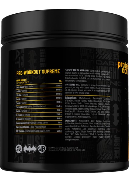 Batman Pre-Workout modelleri