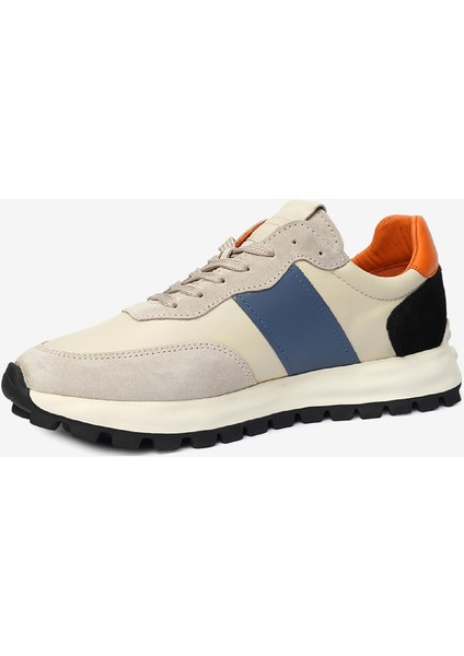 Erkek Açık Vizon İndigo Hakiki Deri Spor Ayakkabı 4Y1SA17260 modelleri