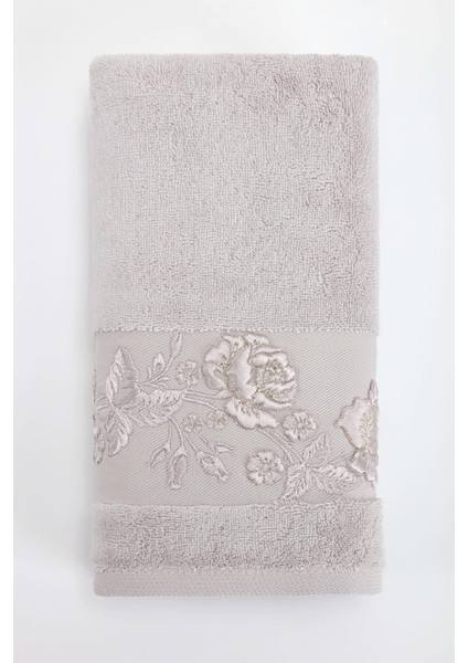 Ninna 50*90 Tekli Nakışlı Penye Yüz Havlusu - Lila