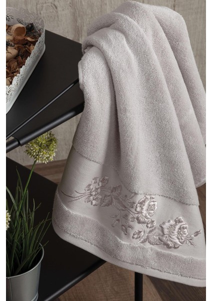 Ninna 50*90 Tekli Nakışlı Penye Yüz Havlusu - Lila fiyatları