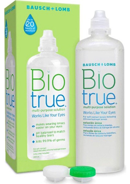 Bio''true'' Lens Solüsyonu Bausch+Lomb 300 ml Göz Sağlığı İçin Etkili ve Güvenilir