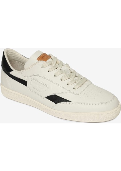 Erkek Kirli Beyaz Siyah Hakiki Deri Spor Ayakkabı 4Y1SA17650 fiyatları