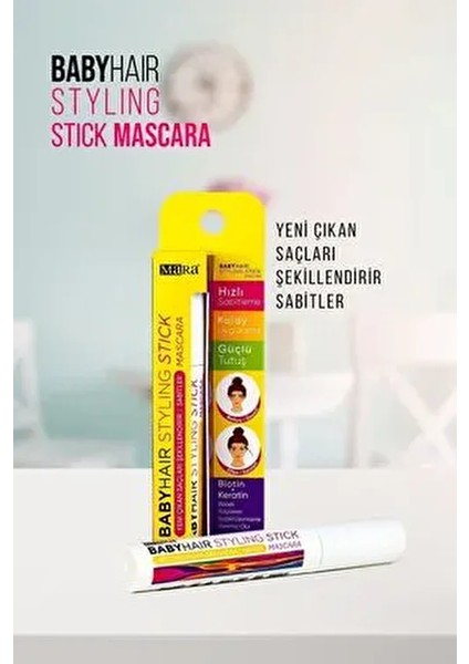 Baby Hair Styling Yeni Çıkan Saç Sabitleyici Stick Mascara 7 ml 2 Adet