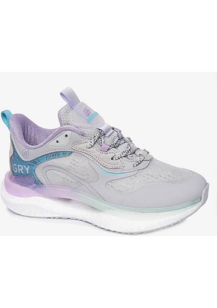 Kadın Açık Gri Lila Spor Ayakkabı 4Y2SA33459