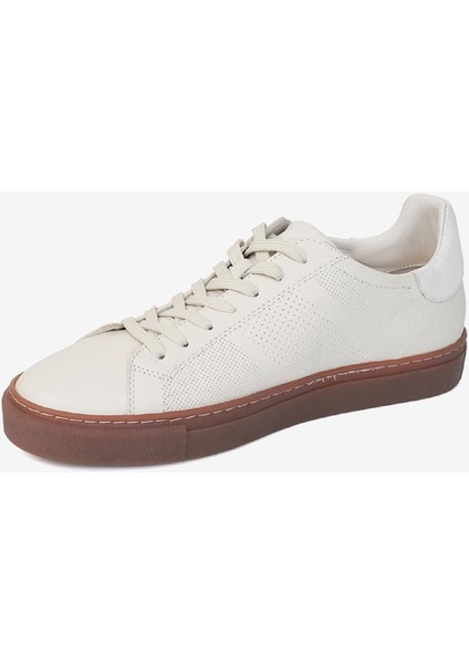 Erkek Beyaz Hakiki Deri Sneaker Ayakkabı 3Y1SA62618