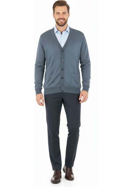 Erkek Baba Hırkası Önden Zarif Düğmeli ve Klasik Çift Cepli fırsatları