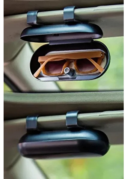 Araba Gözlük Tutacağı Tutucu Araç Içi Torpido Aksesuar Gözlük Kabı Klips
